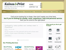 Tablet Screenshot of kainosprint.com.au